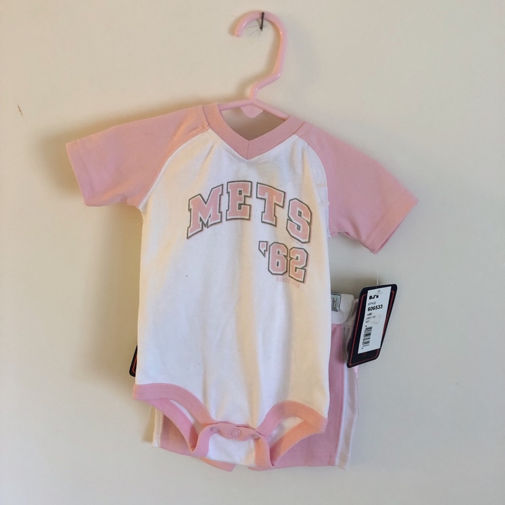 NY METS baby outfit